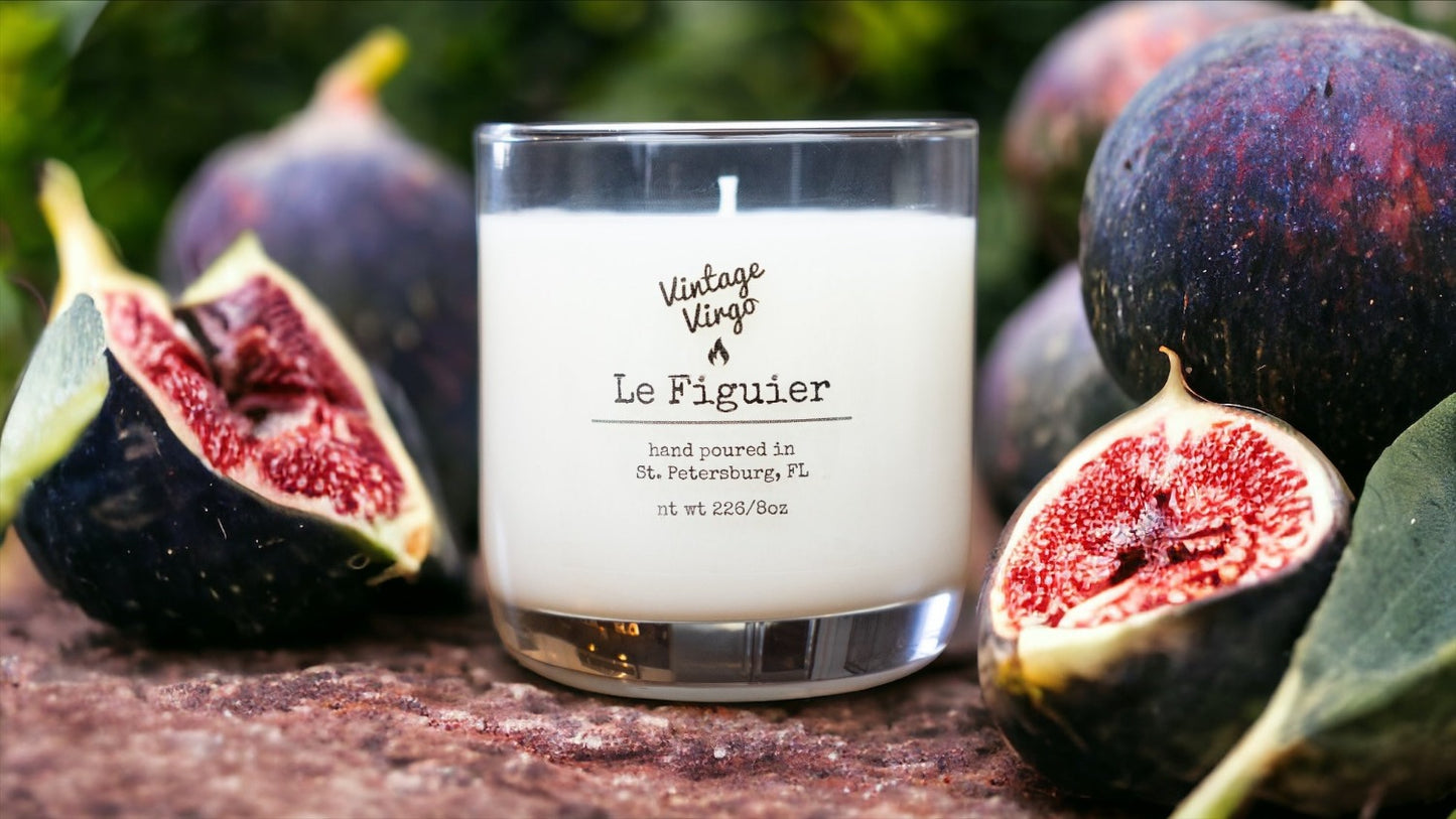 Le Figuier: 8oz Cotton Wick Artisan Handcrafted Candle