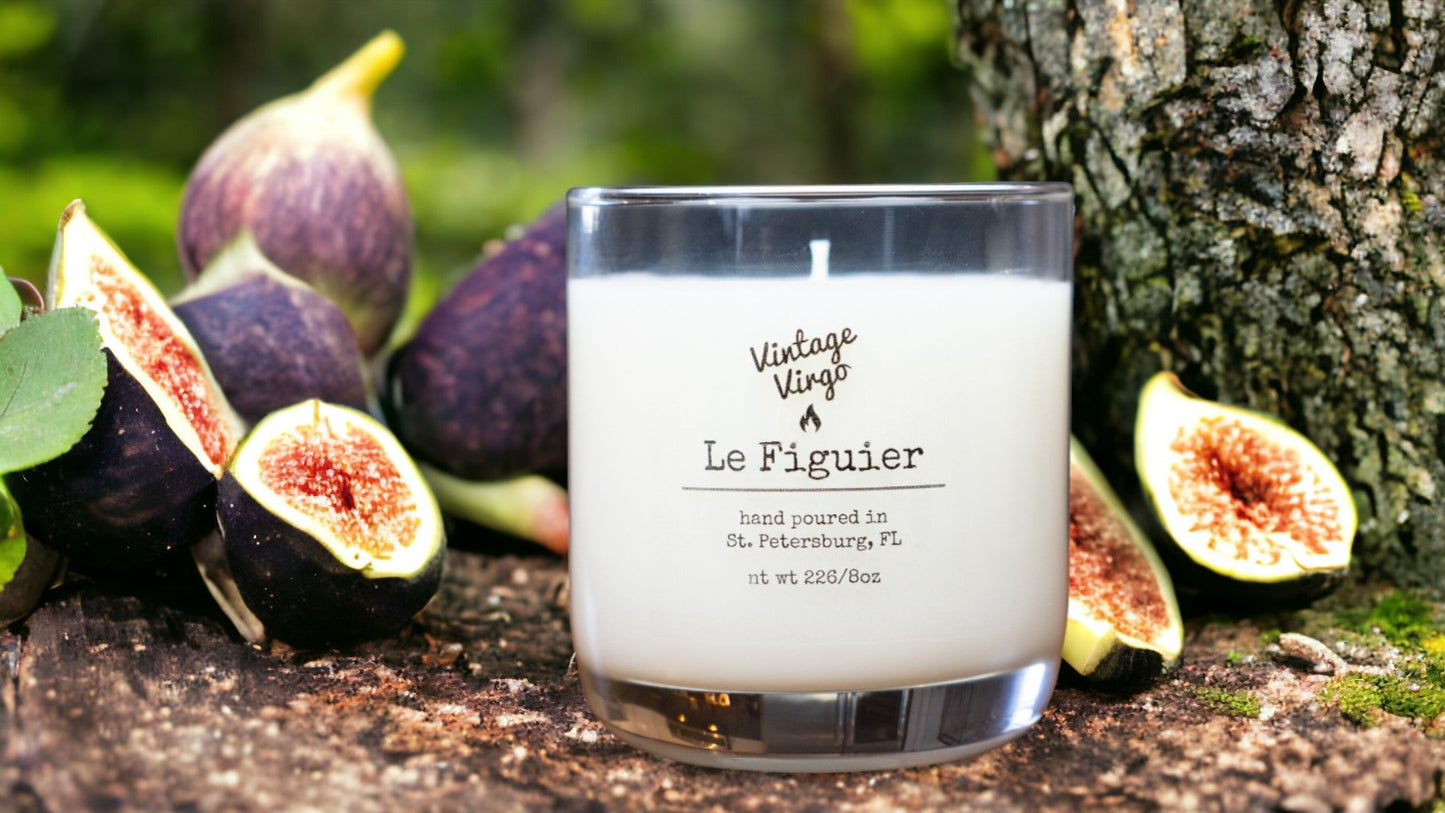 Le Figuier: 8oz Cotton Wick Artisan Handcrafted Candle