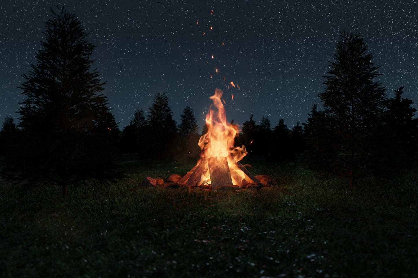 Bonfire: 8oz Cotton Wick Artisan Handcrafted Candle