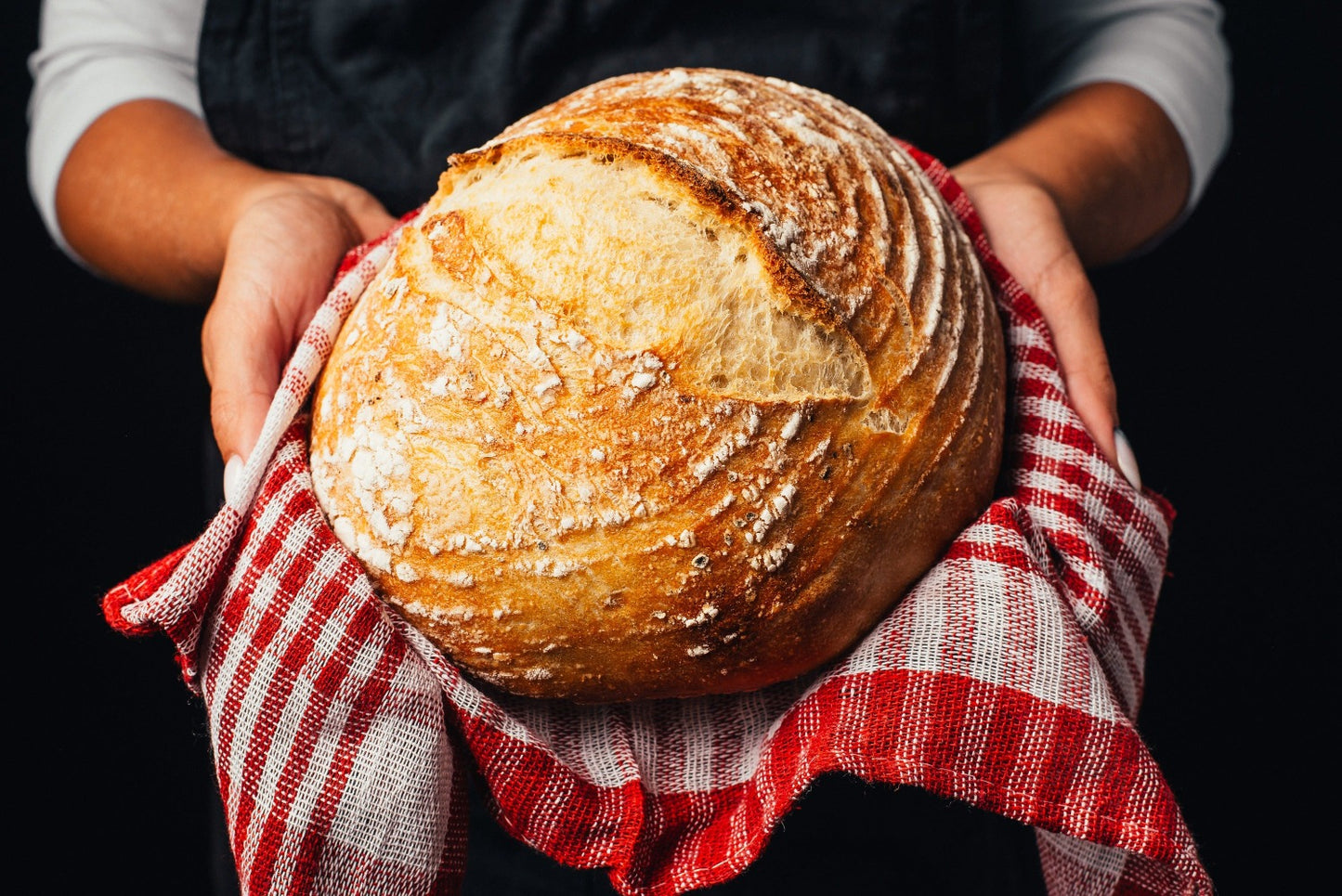 fresh baked artisan bread