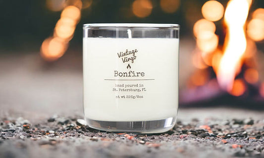 Bonfire: 8oz Cotton Wick Artisan Handcrafted Candle